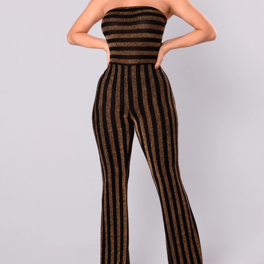 Striped Jumpsuit